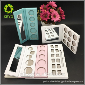 Eye shadow container palette white palette eyeshadow pink paper packaging